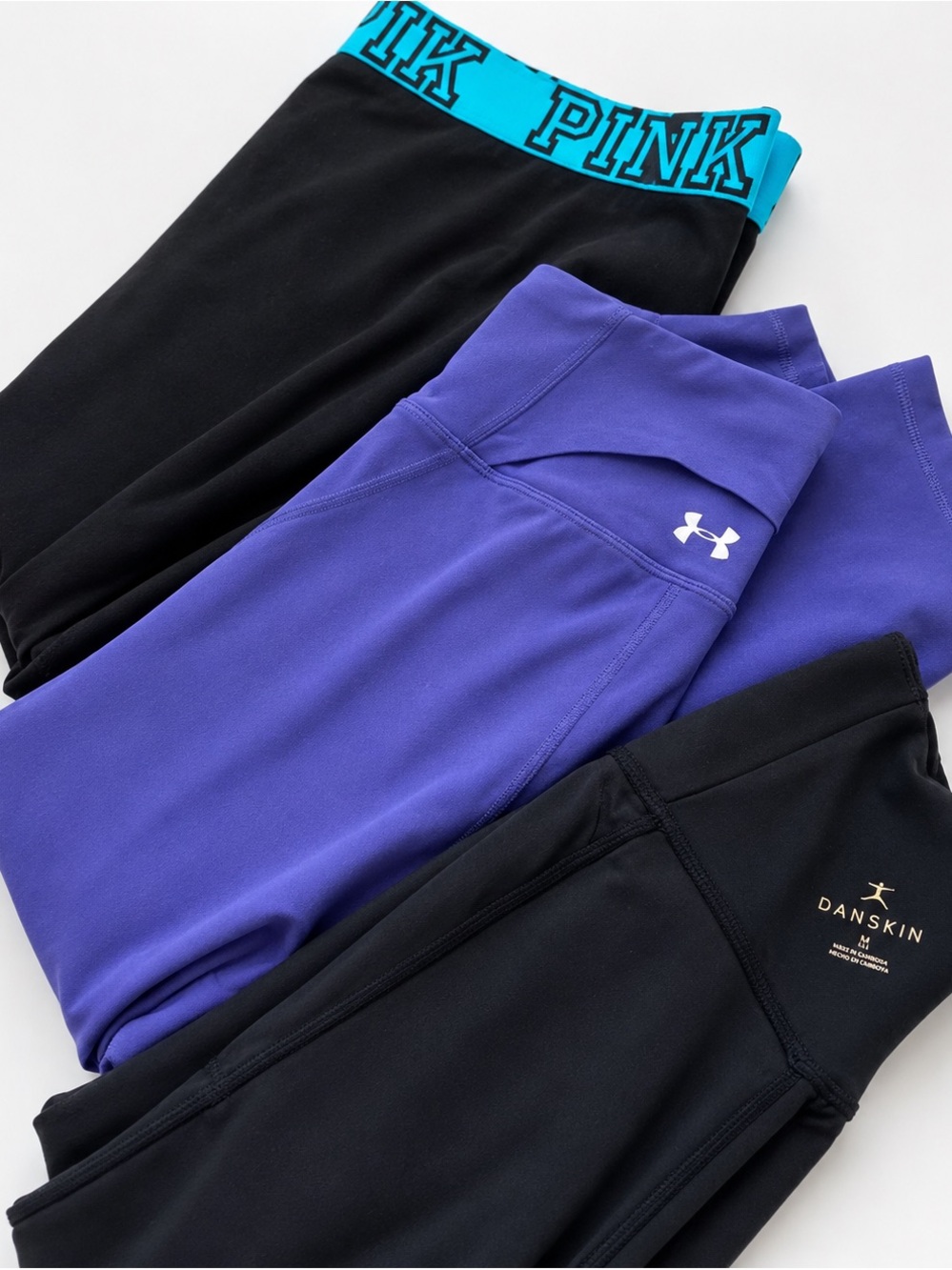 PINK VS + Under Armour + Danskin Leggings Bundle Size M 3 Pack